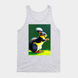 SQUIRREL CLAPPING TENNIS MATCH Tank Top